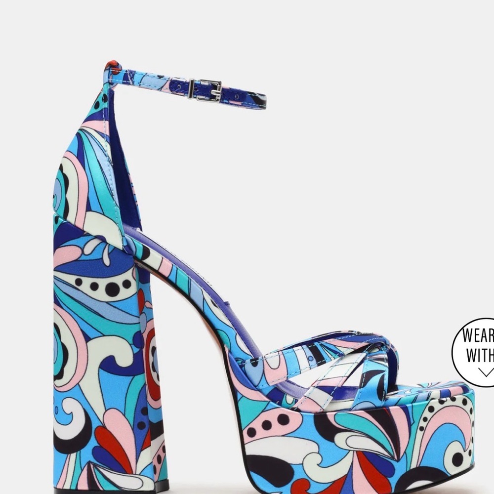 Steve Madden Multicolor Platform Heels
